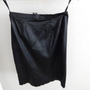 Club Monaco LOT leather skirt cotton size s